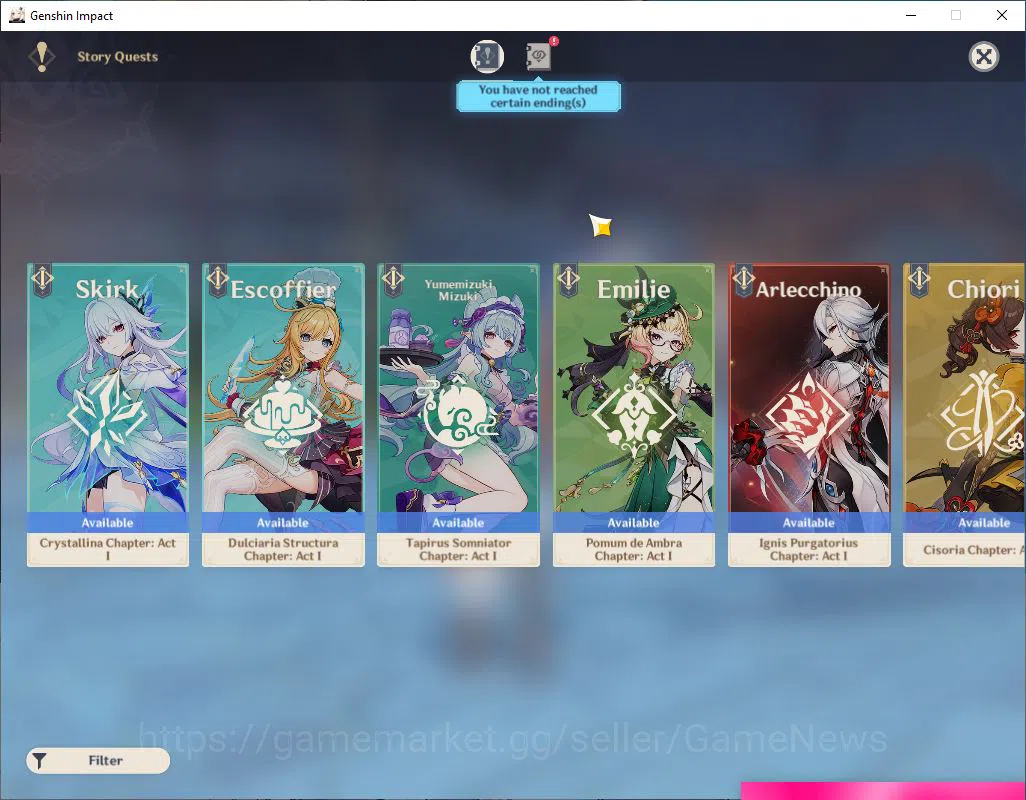 Genshin Impact Accounts Mid Game ASIA|AR 56|4 limited +3(*5Weapon)|[ChioriC3+sign,YoimiyaC1,Columbina,Xilonen+sign]||Mc 13