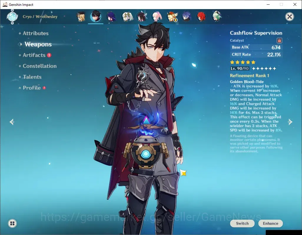 Genshin Impact Accounts ASIA|AR 60|12 Limited + 7 (*5Wep)|[NeuvilletteC1,F image 10