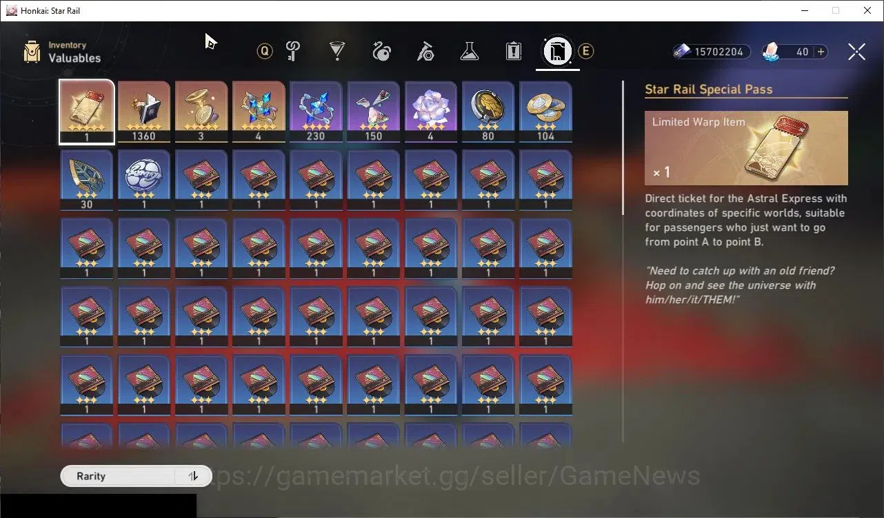 Honkai Star Rail Accounts Others Asia|TL 64|8 Limited|Evanescia,Yao Guang,Mortenax Blade,Phainon,HuoHuo,Sparkle|Female 11