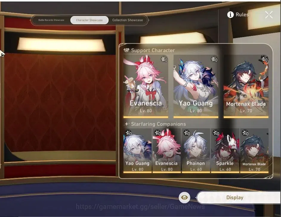 Honkai Star Rail Accounts Others Asia|TL 64|8 Limited|Evanescia,Yao Guang,Mortenax Blade,Phainon,HuoHuo,Sparkle|Female 2