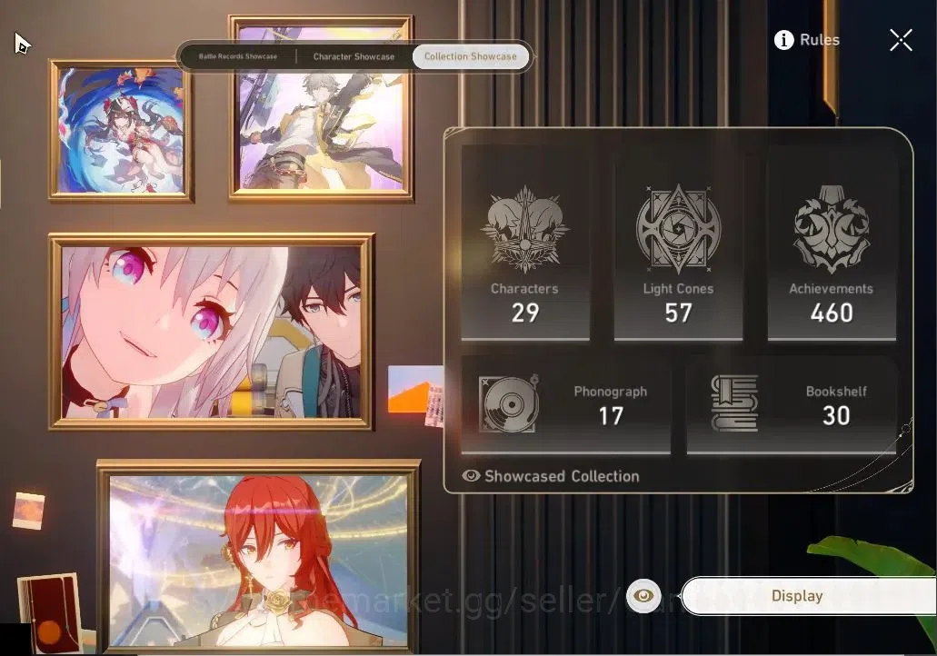 Honkai Star Rail Accounts Others Asia|TL 64|8 Limited|Evanescia,Yao Guang,Mortenax Blade,Phainon,HuoHuo,Sparkle|Female 3