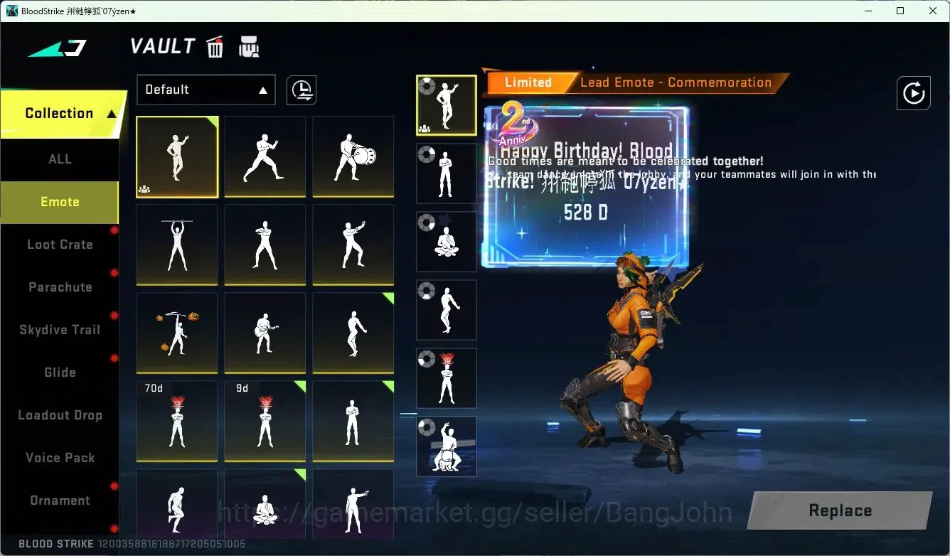 Blood Strike Accounts ASIA | 1 EVO Skins |6 Collab Skins | 3 Limited Ski image 16