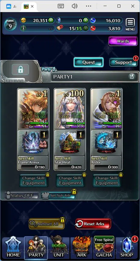 Last Cloudia Accounts GLOBAL|Rank 9|Collab Swordsman,MBRei|Other Unit GL image 11