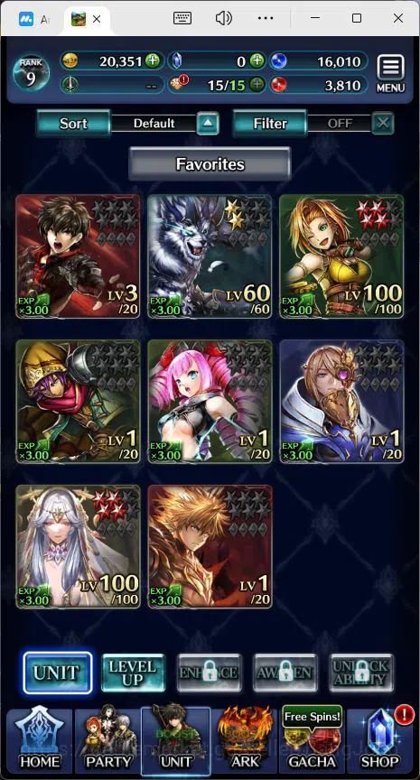 Last Cloudia Accounts GLOBAL|Rank 9|Collab Swordsman,MBRei|Other Unit GL image 12