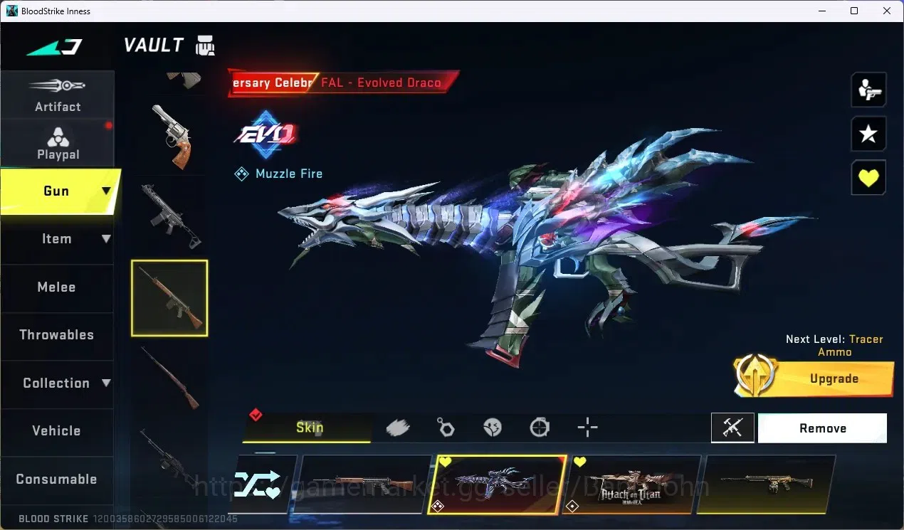 Blood Strike Accounts ASIA | 1 EVO: FAL|1 ETERNAL-Dynamite|2 AOT,1TR Gun image 10