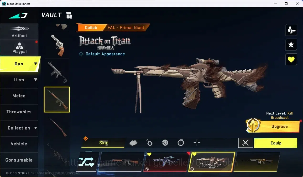 Blood Strike Accounts ASIA | 1 EVO: FAL|1 ETERNAL-Dynamite|2 AOT,1TR Gun image 11