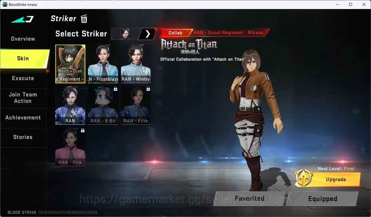 Blood Strike Accounts ASIA | 1 EVO: FAL|1 ETERNAL-Dynamite|2 AOT,1TR Gun image 13