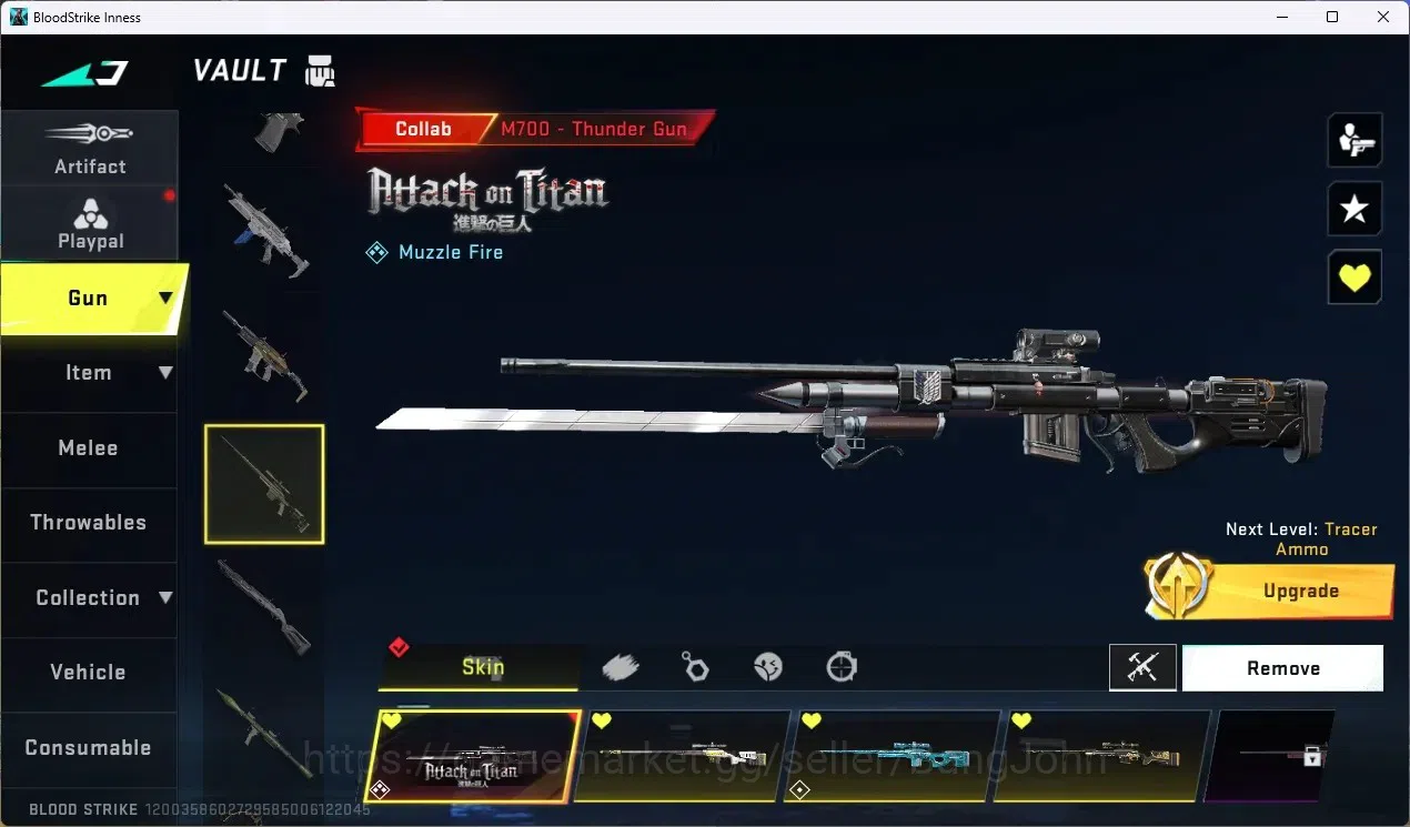 Blood Strike Accounts ASIA | 1 EVO: FAL|1 ETERNAL-Dynamite|2 AOT,1TR Gun image 7