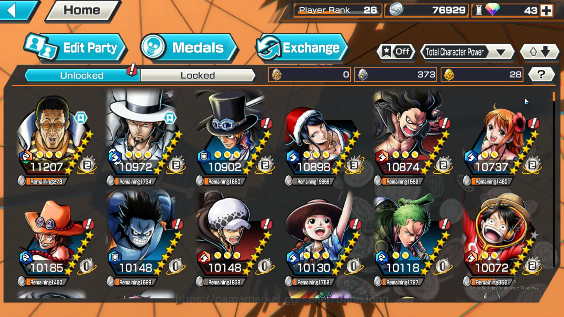 One Piece Bounty Rush Accounts GLOBAL | EX 2 | borsalino, Awakened Rob lucci more image 4