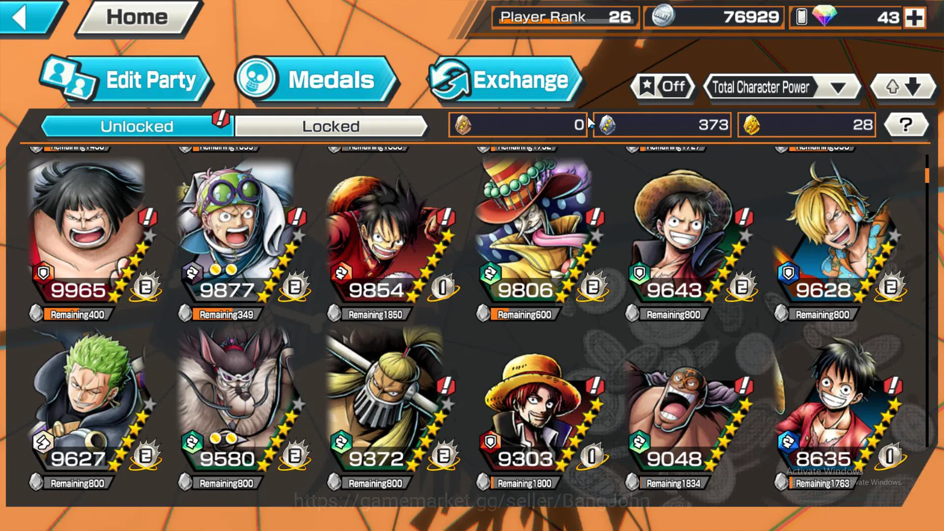 One Piece Bounty Rush Accounts GLOBAL | EX 2 | borsalino, Awakened Rob lucci more image 5