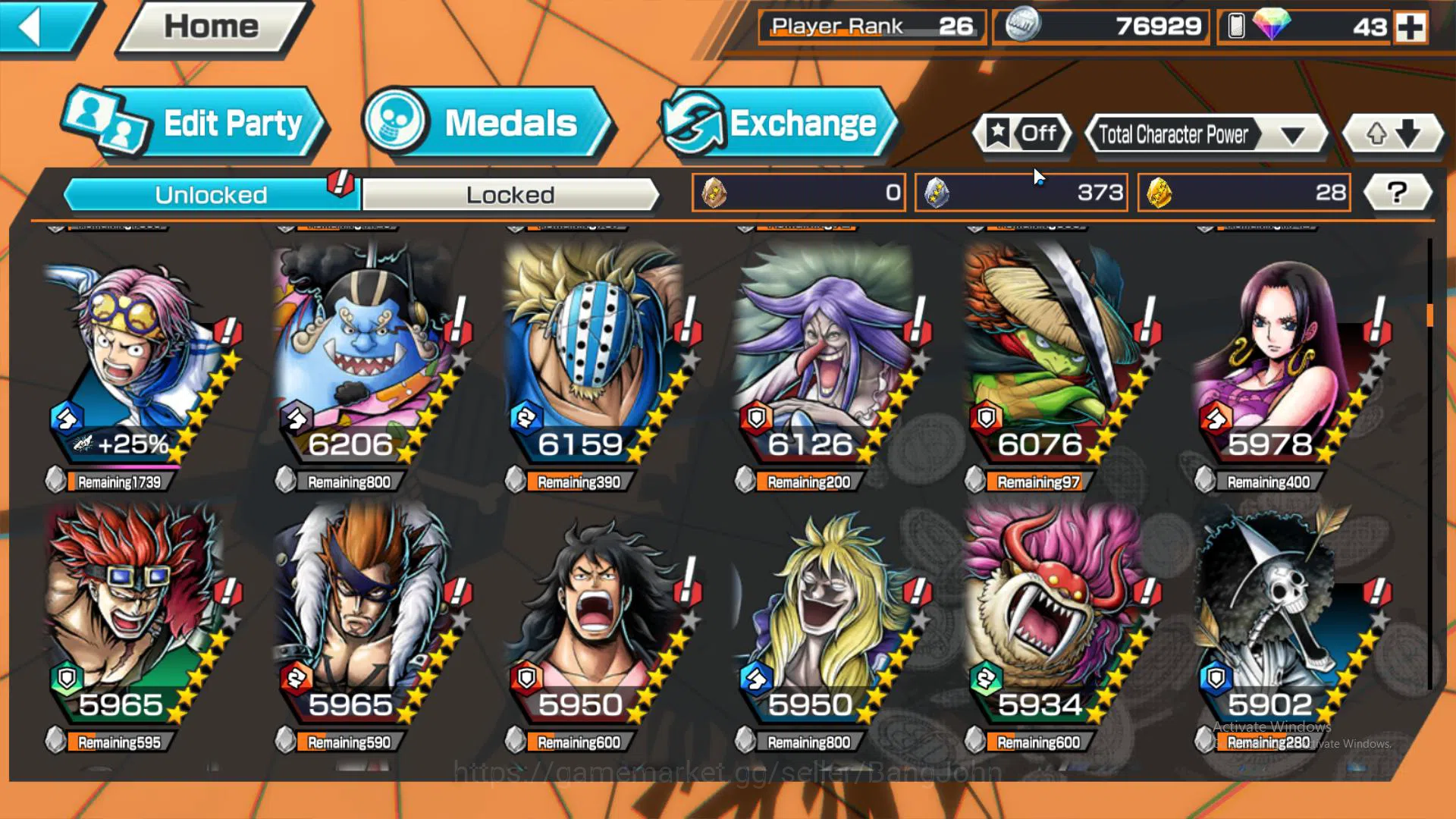 One Piece Bounty Rush Accounts GLOBAL | EX 2 | borsalino, Awakened Rob lucci more image 7