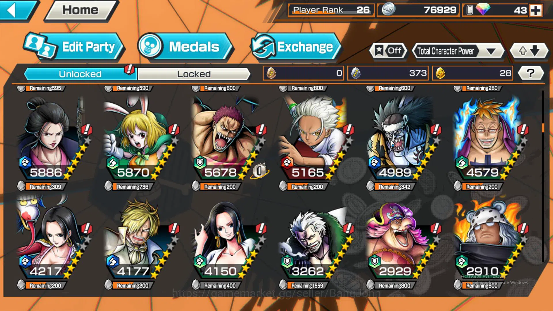 One Piece Bounty Rush Accounts GLOBAL | EX 2 | borsalino, Awakened Rob lucci more image 8