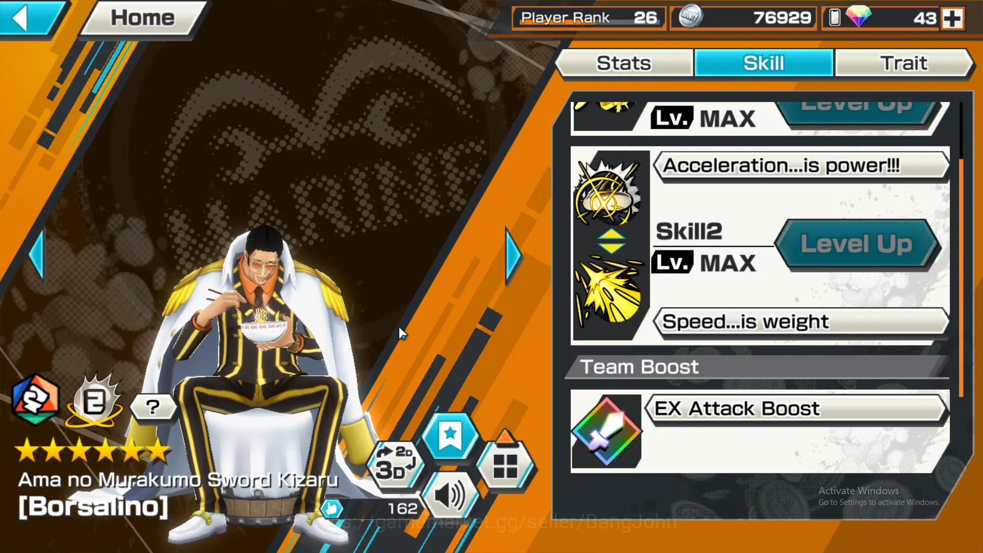 One Piece Bounty Rush Accounts GLOBAL | EX 2 | borsalino, Awakened Rob lucci more image 9
