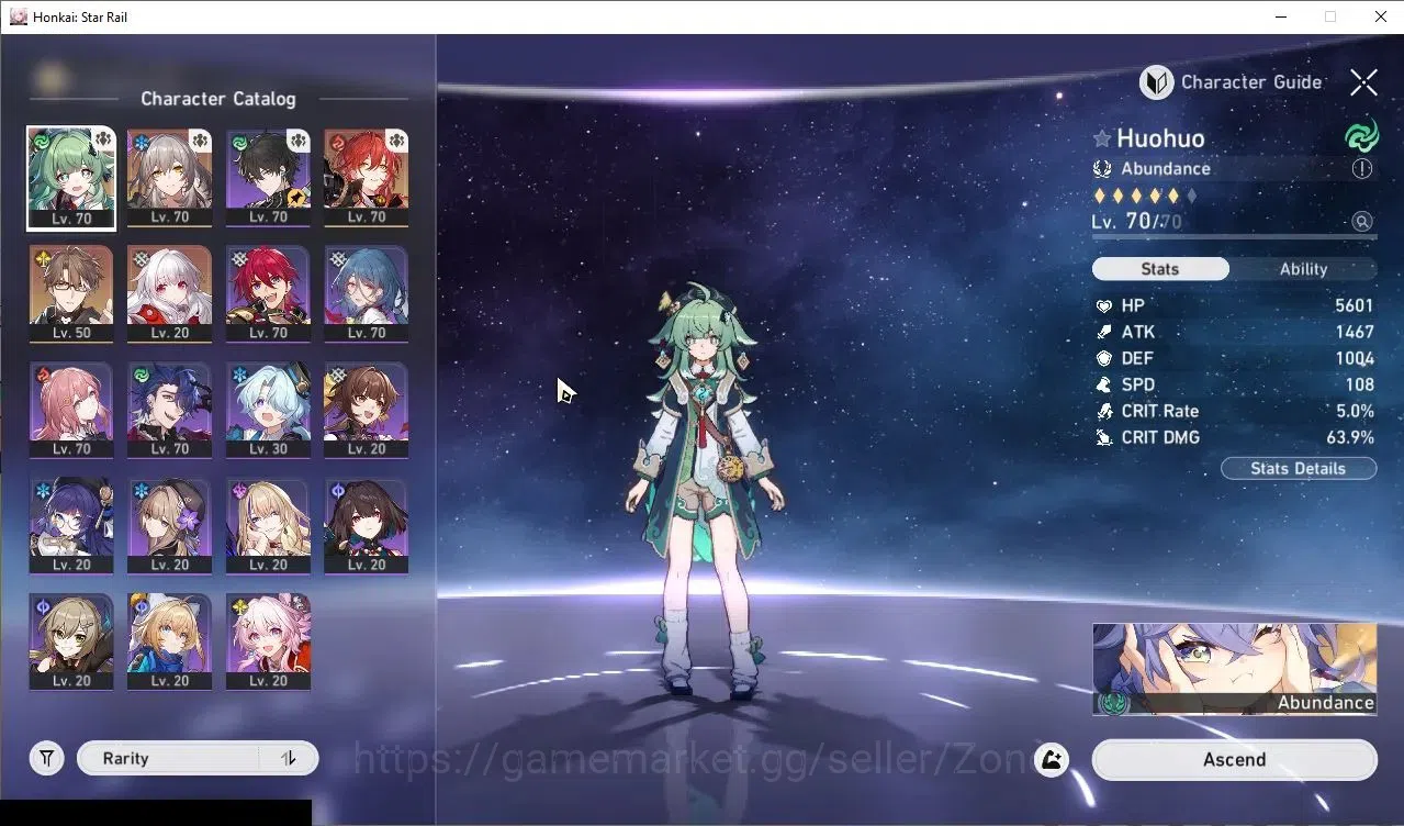 Honkai Star Rail Accounts ASIA|TL 56|Ready Gacha 50K SJ|Limited|(Huohuo)+3 S image 3