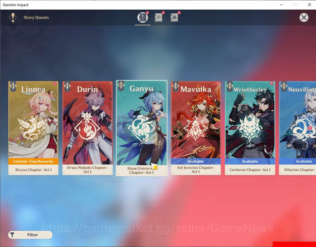 Genshin Impact Accounts ASIA|AR 53|3 Limited+35(*4Character)| Arlecchino,R image 6