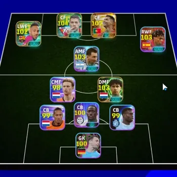 eFootball Accounts Legends & Iconic Players Android|Big Time Cristiano Ronaldo|5 Epic Luis Suarez,Aubameyang,Frank