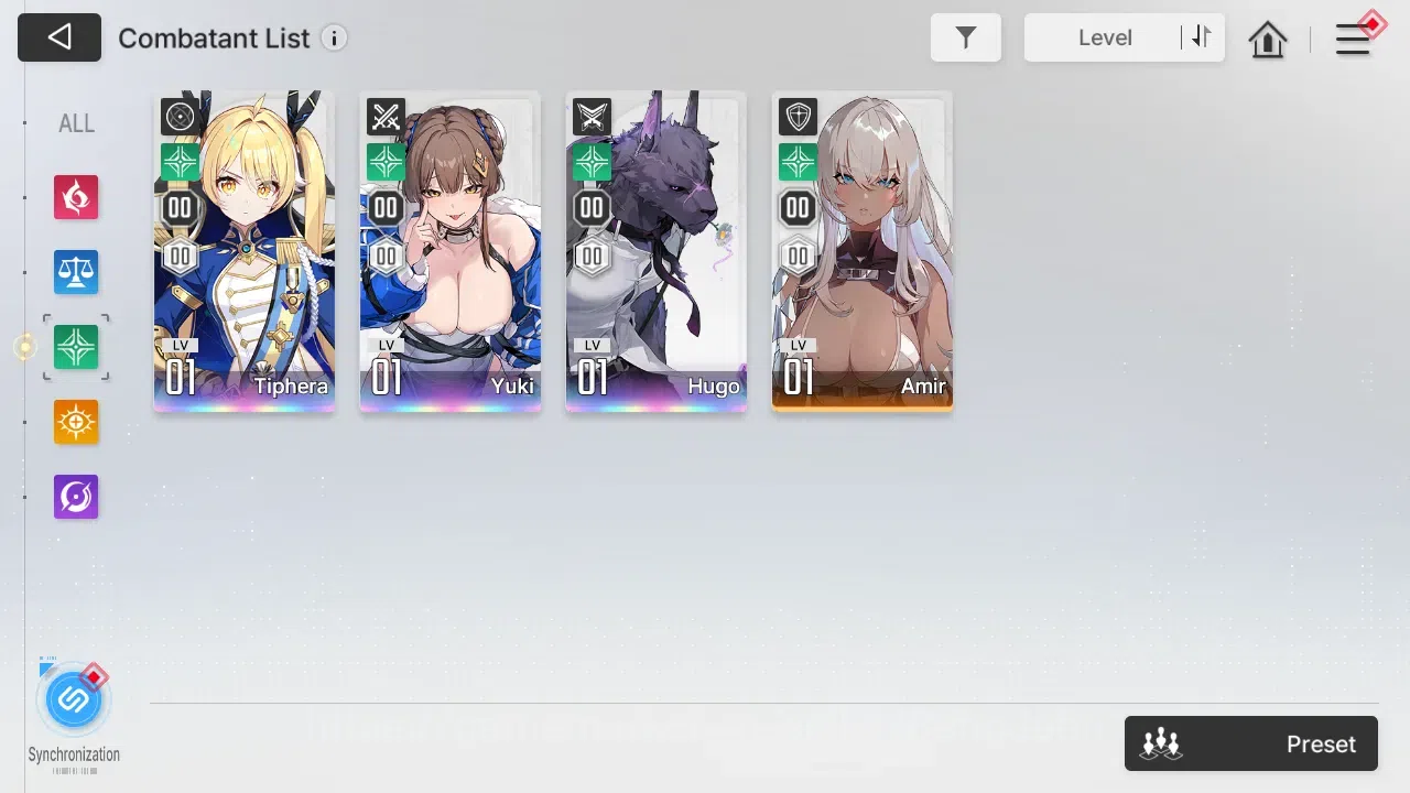 Chaos Zero Nightmare Accounts ASIA | Lvl 54 | 10 SSR | Heidemarie ME2 | Selector image 2