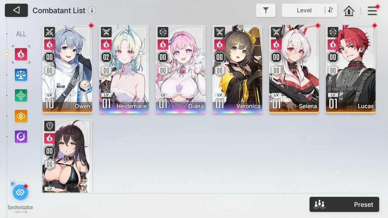 Chaos Zero Nightmare Accounts ASIA | Lvl 54 | 10 SSR | Heidemarie ME2 | Selector image 4