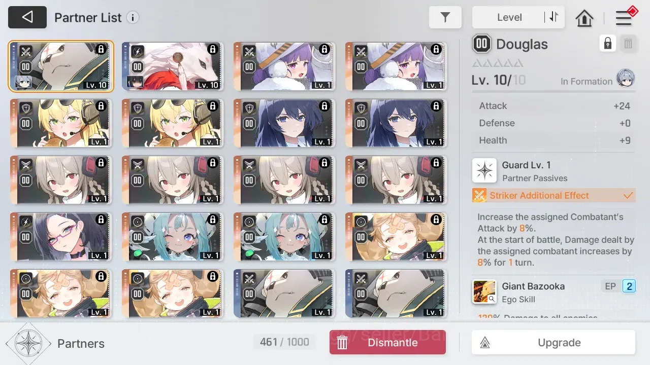 Chaos Zero Nightmare Accounts ASIA | Lvl 54 | 10 SSR | Heidemarie ME2 | Selector image 5