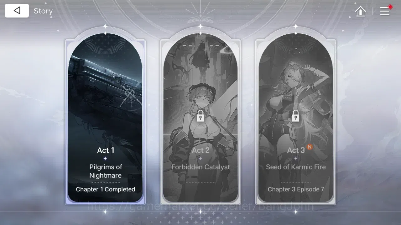 Chaos Zero Nightmare Accounts ASIA | Lvl 54 | 10 SSR | Heidemarie ME2 | Selector image 9