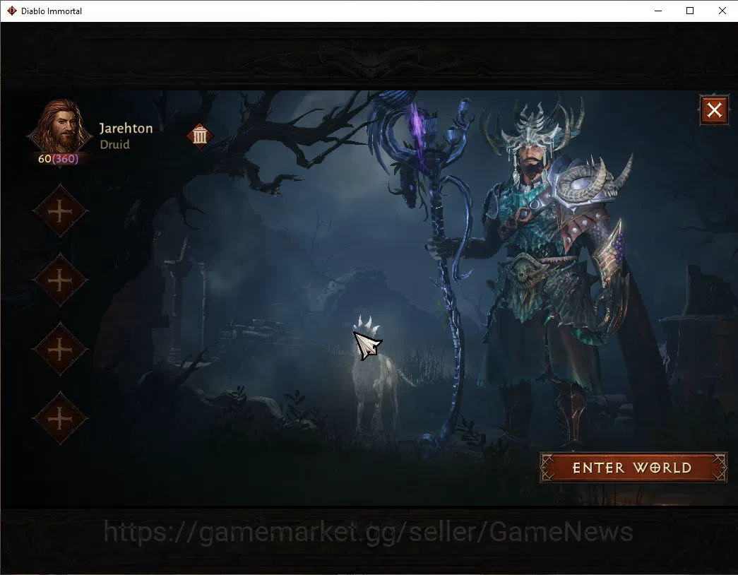 Diablo Immortal Accounts SEA-Chain Of Honor|Lv60(360)|Druid|30k Cr|Reso 330 image 1