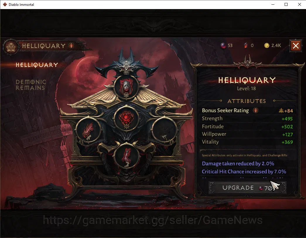 Diablo Immortal Accounts SEA-Chain Of Honor|Lv60(360)|Druid|30k Cr|Reso 330 image 10
