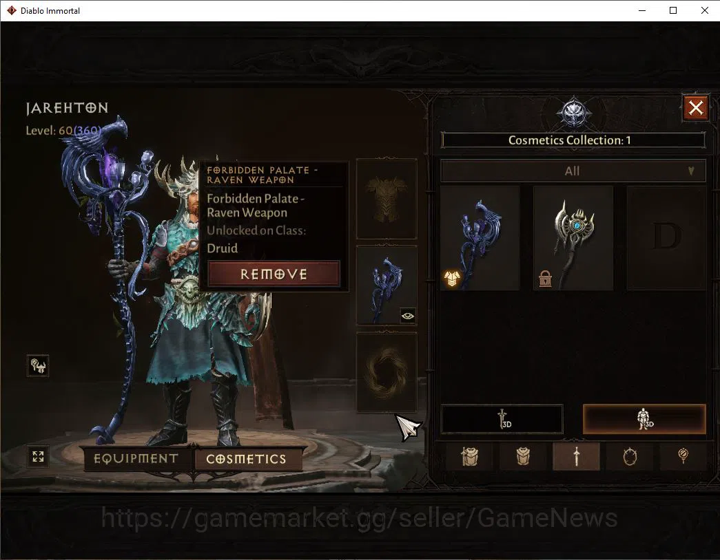 Diablo Immortal Accounts SEA-Chain Of Honor|Lv60(360)|Druid|30k Cr|Reso 330 image 8
