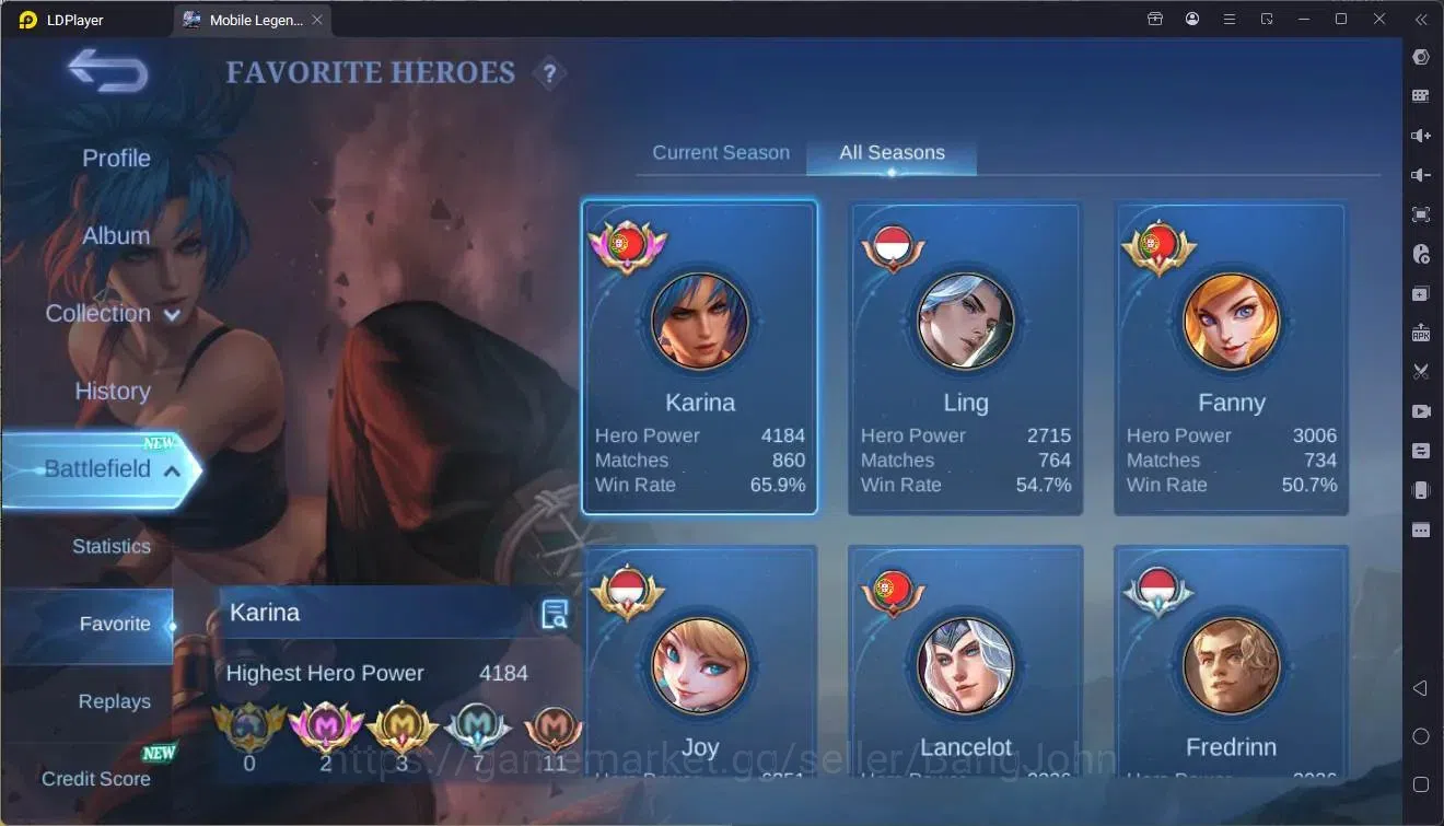 Mobile Legends: Bang Bang Accounts Global|Hero 125|Skin 331|Exalted|Legend GS|KOF GS, image 17