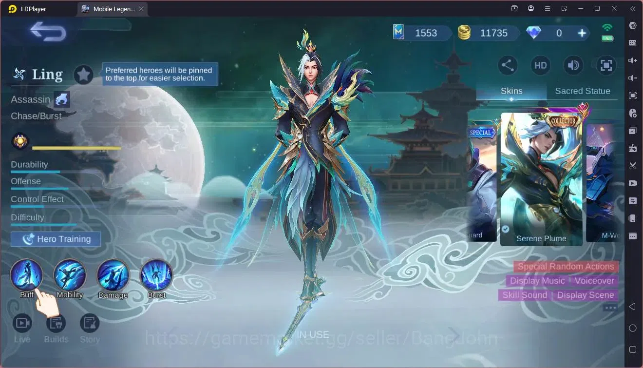 Mobile Legends: Bang Bang Accounts Global|Hero 125|Skin 331|Exalted|Legend GS|KOF GS, image 3