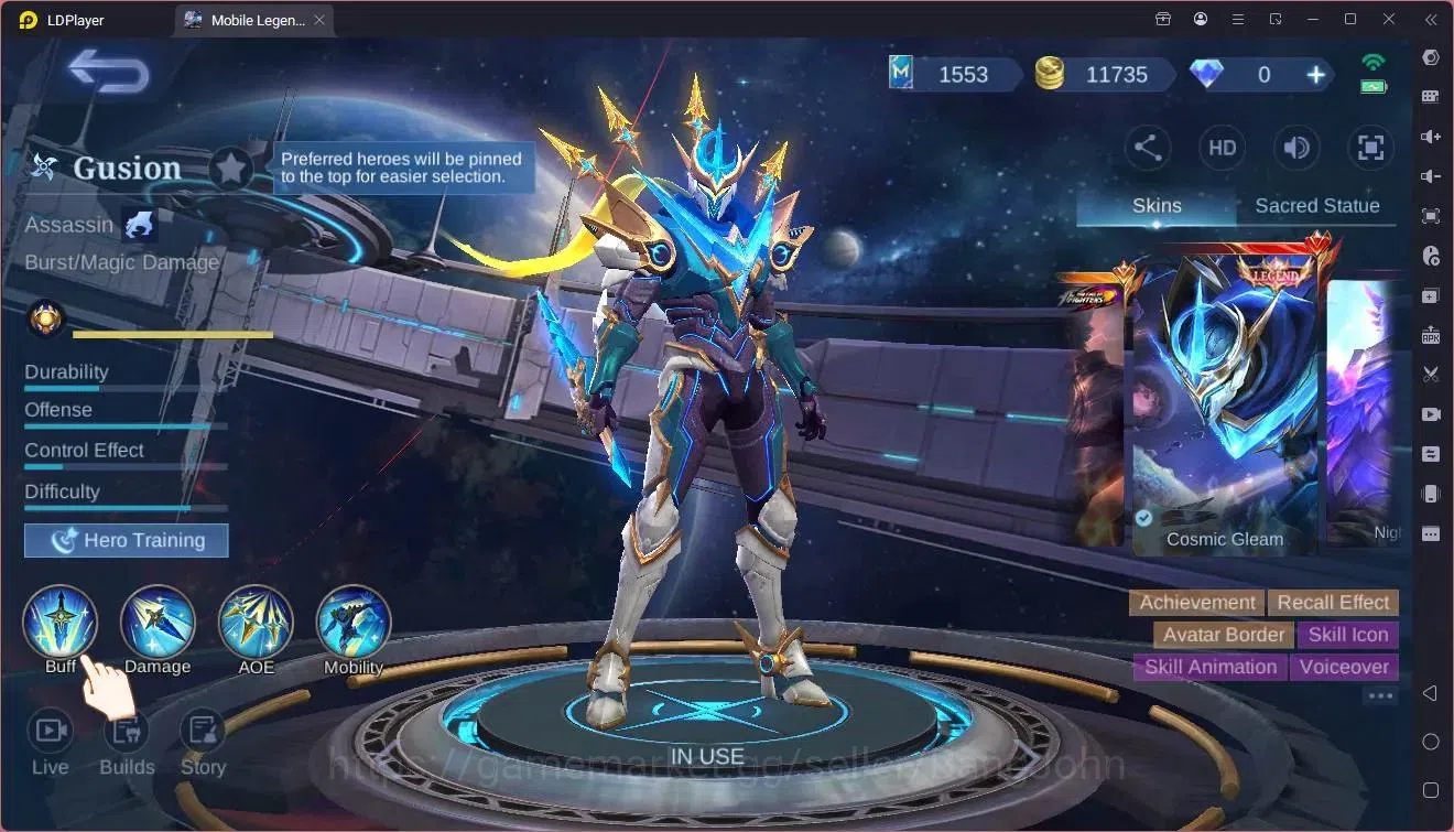 Mobile Legends: Bang Bang Accounts Global|Hero 125|Skin 331|Exalted|Legend GS|KOF GS, image 9
