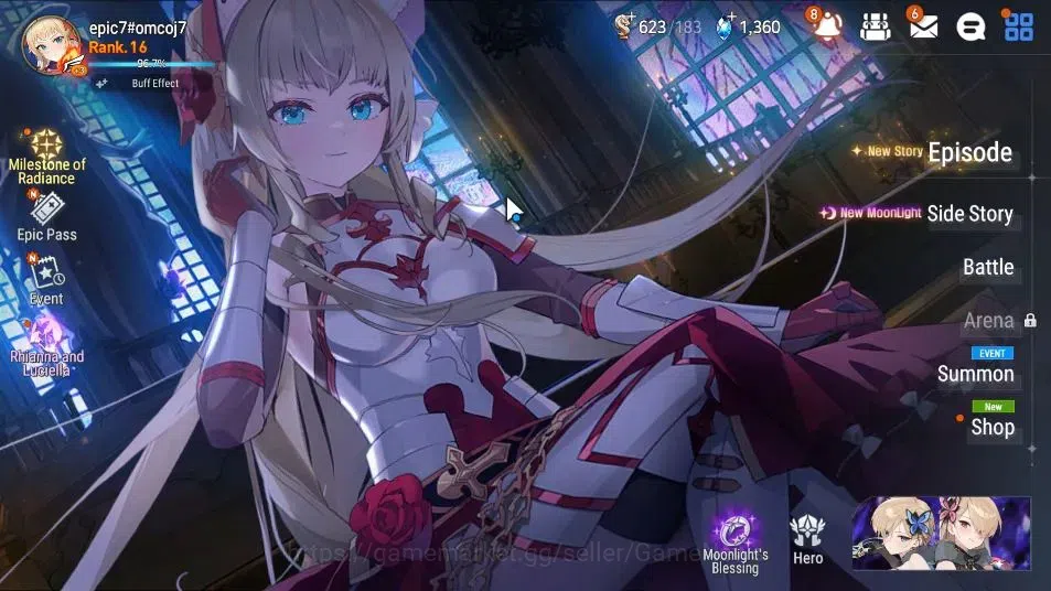 Epic Seven Accounts GLOBAL UnVerif|New Era|2 ML (Rhiana & Luciel,Archi image 1