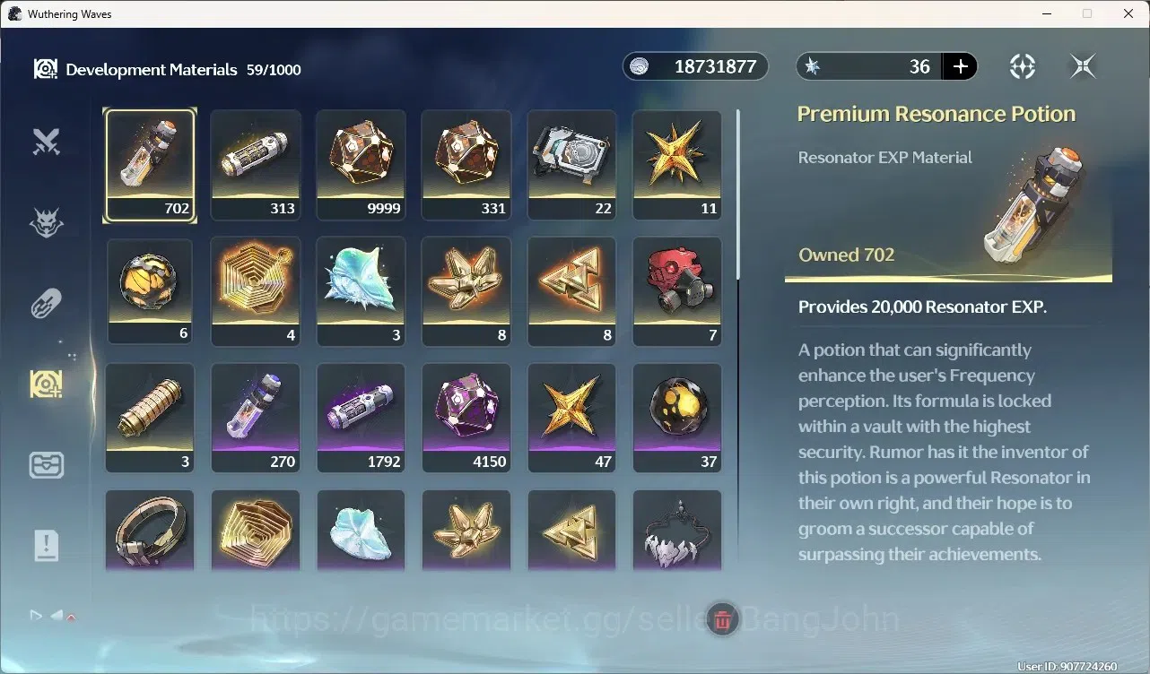 Wuthering Waves Accounts Starter SEA|UL 49|Rank 5| 2 Char Limited[Yangyang:Xuanling(Ready Unlock RC4)]+Sign,Rebecca| Mc Male 20