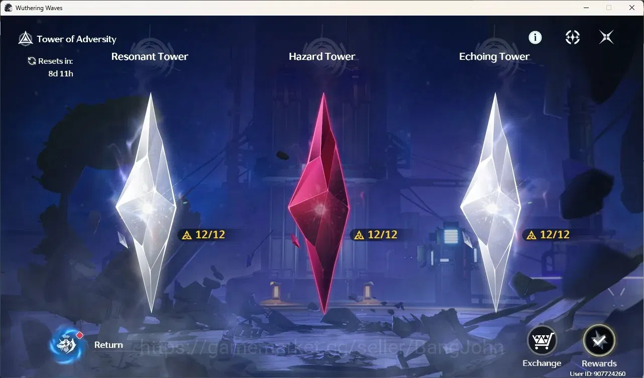 Wuthering Waves Accounts Starter SEA|UL 49|Rank 5| 2 Char Limited[Yangyang:Xuanling(Ready Unlock RC4)]+Sign,Rebecca| Mc Male 5
