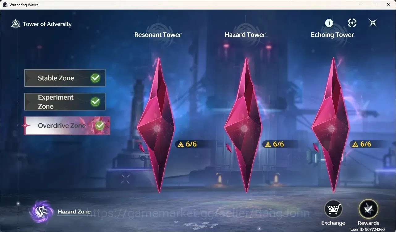 Wuthering Waves Accounts Starter SEA|UL 49|Rank 5| 2 Char Limited[Yangyang:Xuanling(Ready Unlock RC4)]+Sign,Rebecca| Mc Male 6