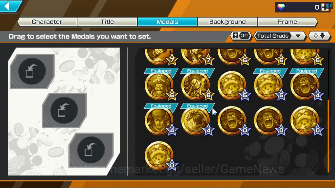 One Piece Bounty Rush Accounts Starter Global|7 EX|St Jaygarcia Saturn,Marshall D Teach,GP Gol DRoger,BP Kuzan,RO Roronoa 4