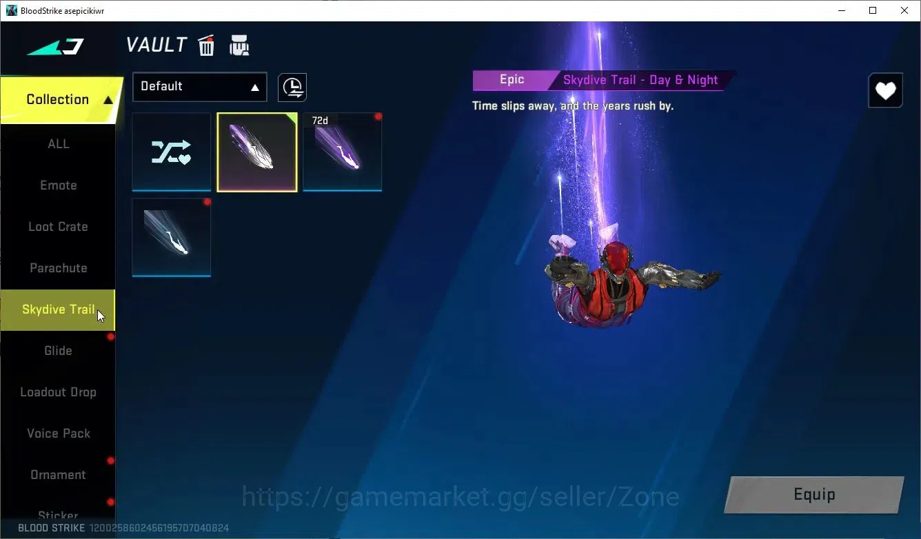 Blood Strike Accounts Others ASIA|ETERNAL AUG-Empyrean Lv2|Melee ULTRA Lightblade|Limited Origin-12 Lv2|4 15