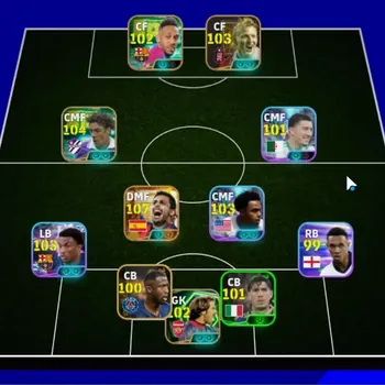 eFootball Accounts Legends & Iconic Players Android|Power 3155|Big Time Rodri|Epic Rui Costa,Aubameyang,Dirk