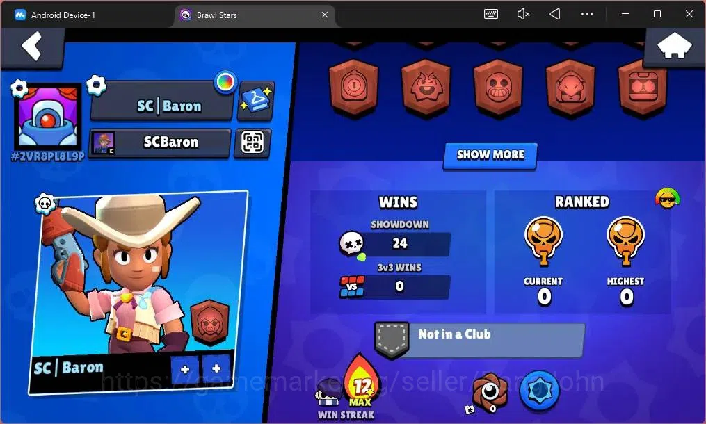 Brawl Stars Accounts Global |532 Trophy|11 Brawler|2 Max Hypercharge(Sh image 3