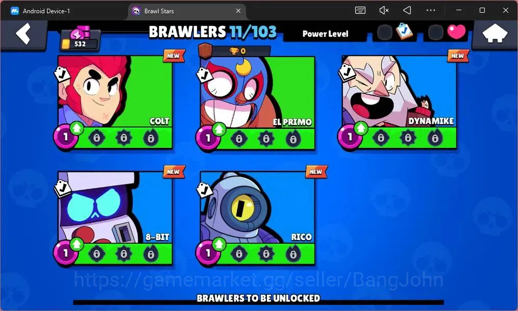 Brawl Stars Accounts Global |532 Trophy|11 Brawler|2 Max Hypercharge(Sh image 6
