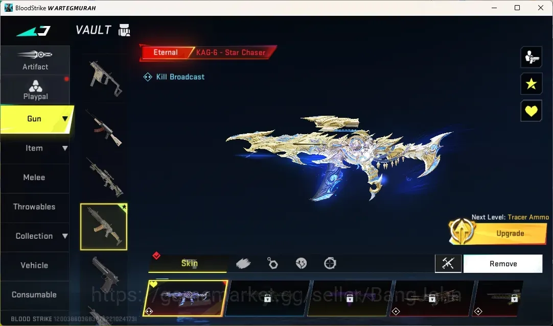 Blood Strike Accounts Others ASIA | 1 Eternal Gun:KAG-6|3 Ultra Gun|1 Limited Gun|8 Legendary Gun|Check SS BS3944B 1