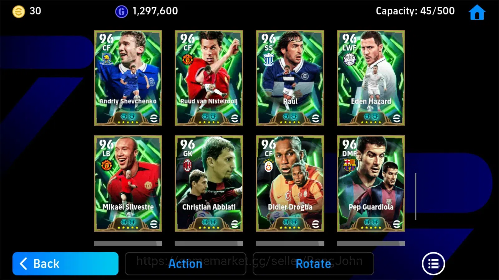 eFootball Accounts Legends & Iconic Players Mobile|PW 3249|Zlatan Ibrahimovic BigT,Gianluigi Buffon BigT,Del Piero 2