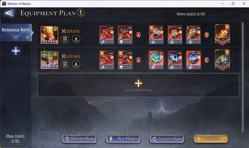 Watcher of Realms Accounts Global 60xx|Power 8M|10 Lord Lovar,Praetus,Valdero image 10