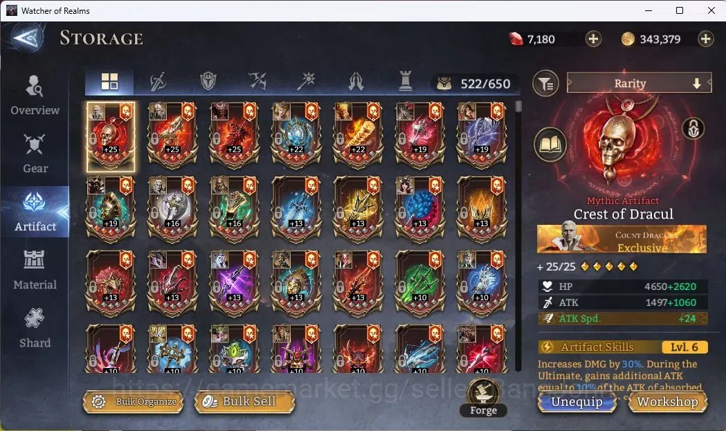 Watcher of Realms Accounts Global 60xx|Power 8M|10 Lord Lovar,Praetus,Valdero image 13