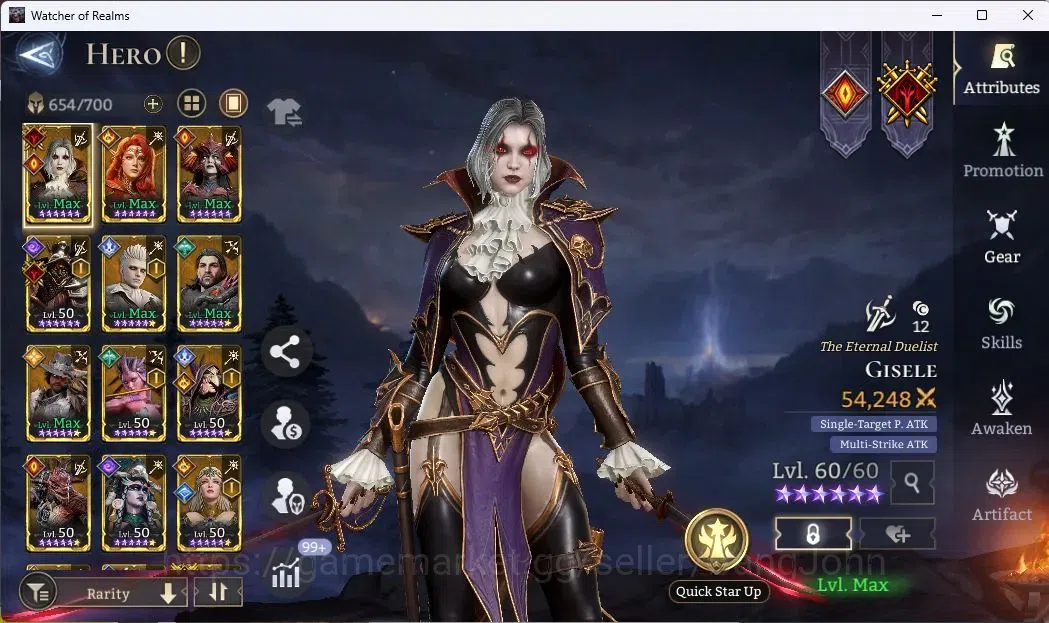Watcher of Realms Accounts Global 60xx|Power 8M|10 Lord Lovar,Praetus,Valdero image 7