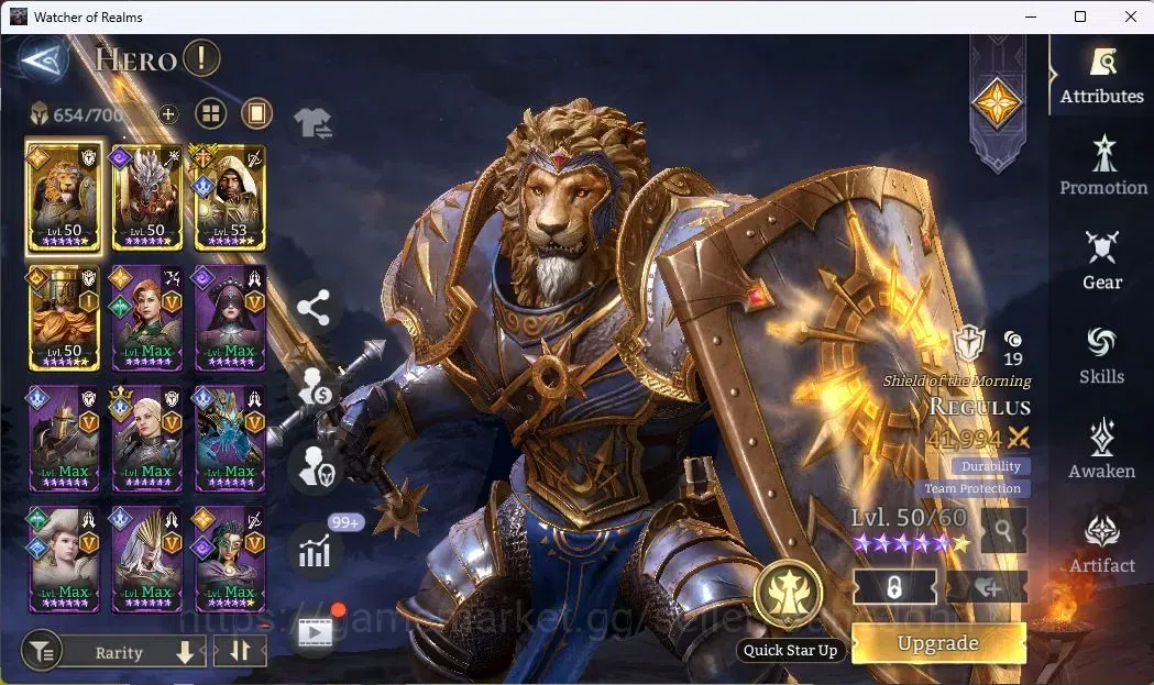 Watcher of Realms Accounts Global 60xx|Power 8M|10 Lord Lovar,Praetus,Valdero image 8