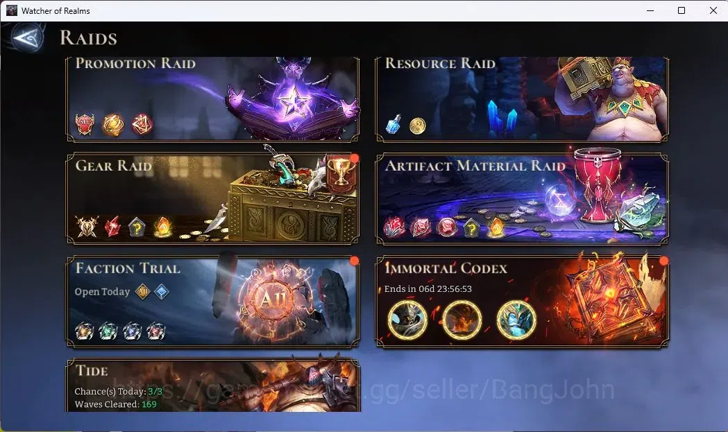 Watcher of Realms Accounts Global 60xx|Power 8M|10 Lord Lovar,Praetus,Valdero image 9
