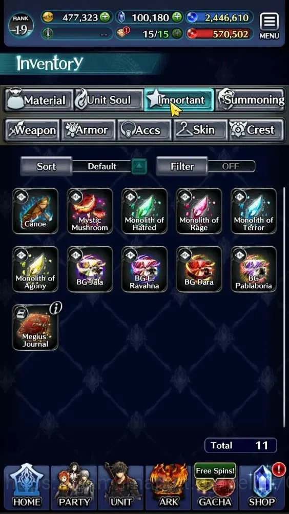 Last Cloudia Accounts GLOBAL|Rank 19|Top Tier Unit [Demon Lord Judecca-S image 14