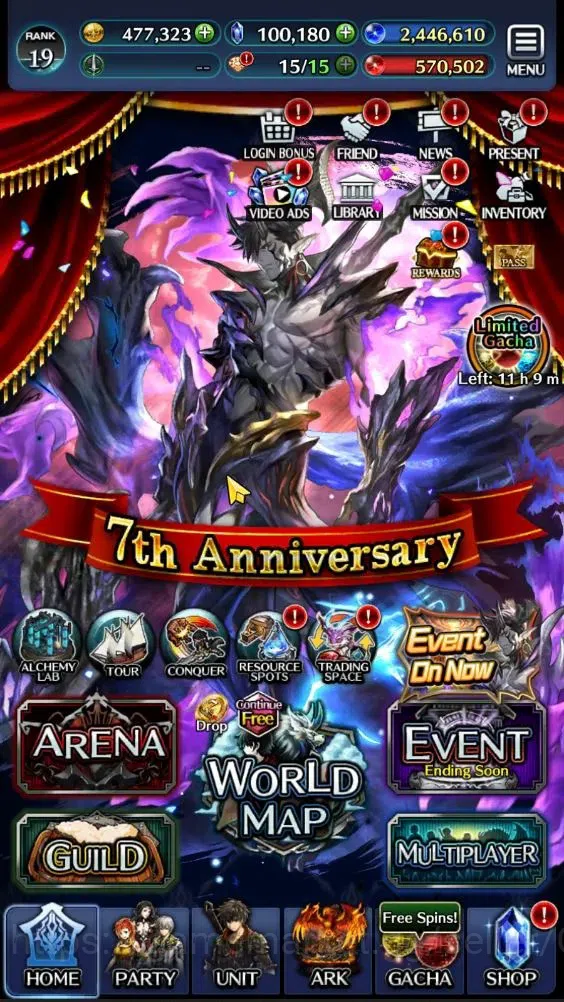 Last Cloudia Accounts GLOBAL|Rank 19|Top Tier Unit [Demon Lord Judecca-S image 9