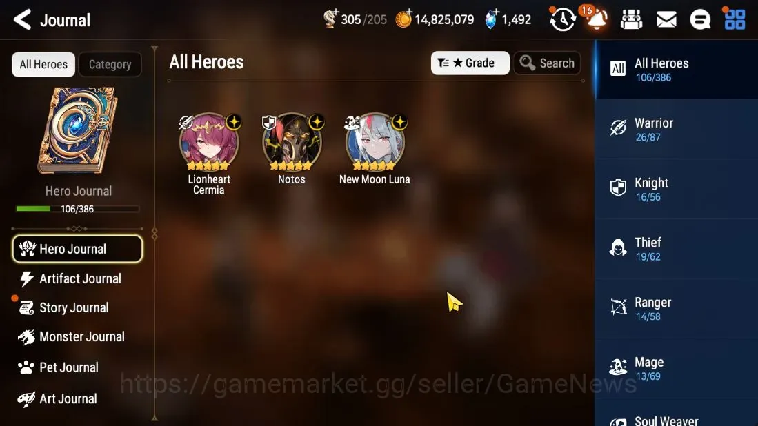 Epic Seven Accounts Limited Hero Global UnVerif|New Era|3 ML(Notos,NM Luna,LH Cermia)+Setsuka,Aubade,TA Coli,Landy,Etc|Poh 1