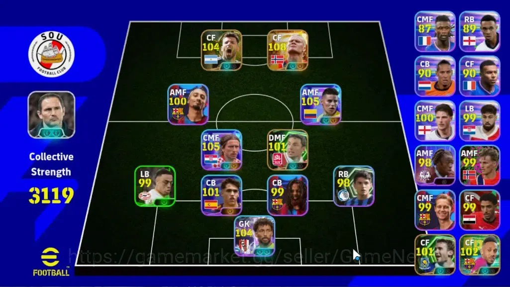 eFootball Accounts Legends & Iconic Players Android|Big Time Erling Haaland '26|5 Epic Sergio Aguero,Mark van Bommel|5 Show 1